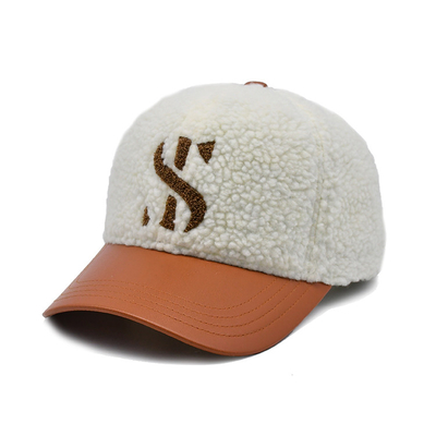 Chapéu de Baseball de Algodão Estilizado Com Cor Correspondente de Costura / Perfil de Coroa de Velo Polar