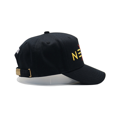 Chapéu de basebol personalizado com faixa de algodão e fecho ajustável