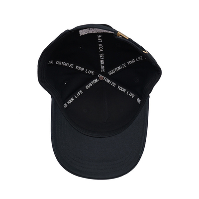 Chapéu de basebol personalizado com faixa de algodão e fecho ajustável