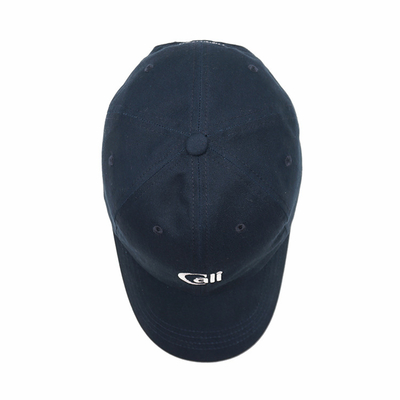 Capuz de basebol com logotipo reforçado bordado com costuras de cores personalizadas