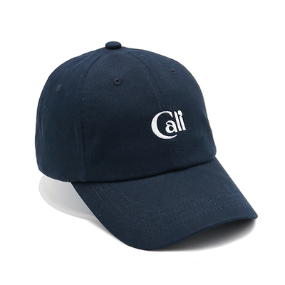 Capuz de basebol com logotipo reforçado bordado com costuras de cores personalizadas