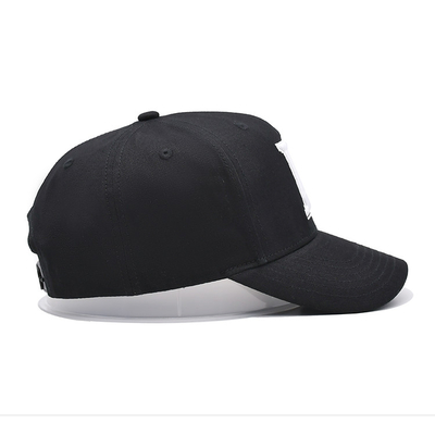 Chapéu de basebol bordado personalizado com costuras reforçadas coroa de perfil e correia ajustável