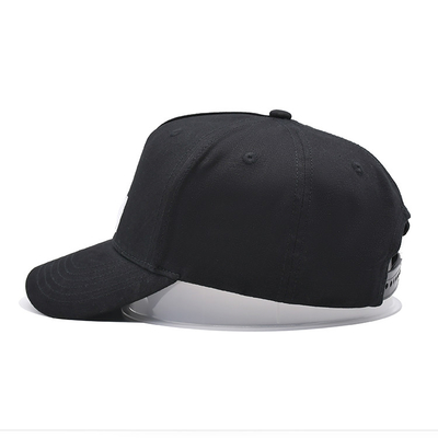 Chapéu de basebol bordado personalizado com costuras reforçadas coroa de perfil e correia ajustável