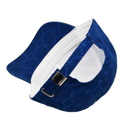 Chapéus de Jacquard personalizados com visor curvo e correia ajustável com pálpebras bordadas com cor de tecido correspondente