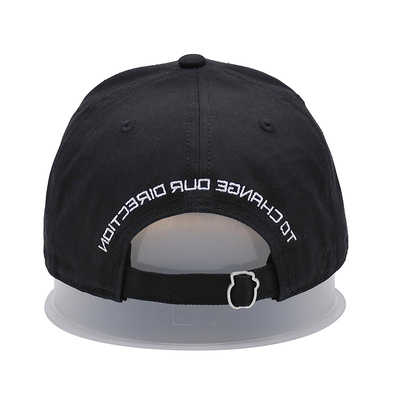 Chapéu de beisebol bordado com toalha com borda curva e fivela de metal personalizada