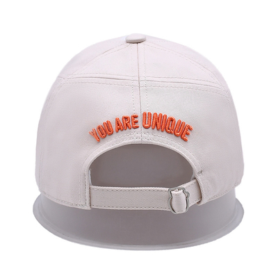 Custom Full Seasons Baseball Cap Fábrica White Baseball Cap com artesanato detalhado