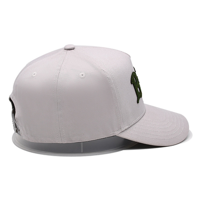 Visor curvo de cinco painéis, boné de beisebol com costura para combinar a cor do tecido com o adesivo