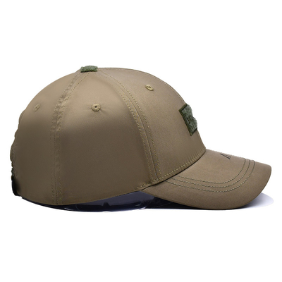 Faixa de Velcro ajustável 6 Painéis Bate-Bol Cap com Visor Curvo e 6 Olhinhos