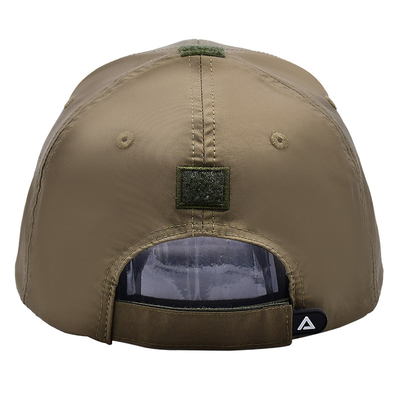 Faixa de Velcro ajustável 6 Painéis Bate-Bol Cap com Visor Curvo e 6 Olhinhos