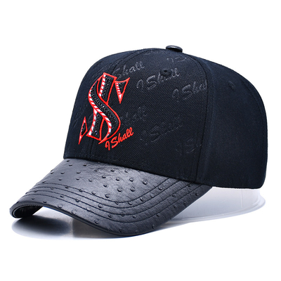 Faixa ajustável e desenho estruturado 6 Painel Baseball Cap para personalização