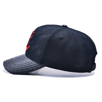 Faixa ajustável e desenho estruturado 6 Painel Baseball Cap para personalização