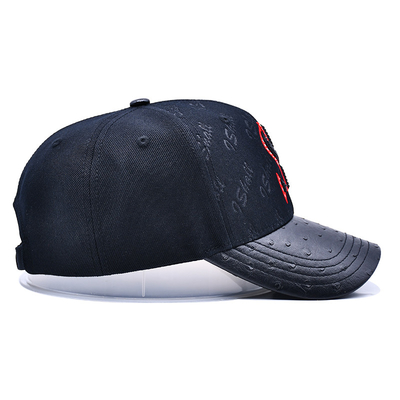 Faixa ajustável e desenho estruturado 6 Painel Baseball Cap para personalização