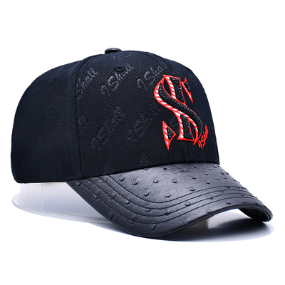 Faixa ajustável e desenho estruturado 6 Painel Baseball Cap para personalização
