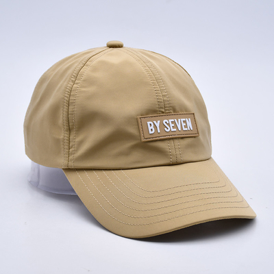 Fábrica de qualidade Profissional 6 painéis Caps de Baseball Fabricação com remendo de borracha
