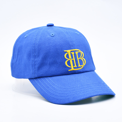 Logotipo bordado personalizado Capuz de beisebol de 6 painéis não estruturado com visor curvo