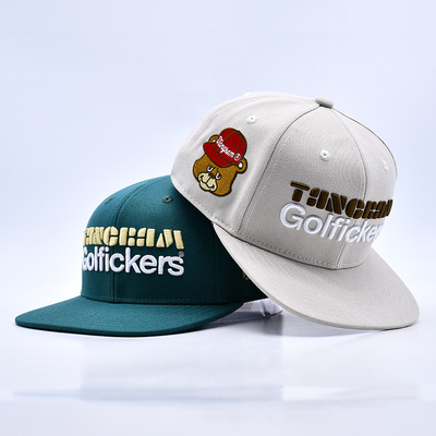 Logotipo de bordado 3D de qualidade elegante 6 painéis Chapéu Snapback Venda Quente