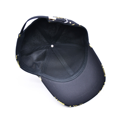 Impressão em tela personalizada Logotipo não estruturado 6 Panel Baseball Cap Com Visor Curvo