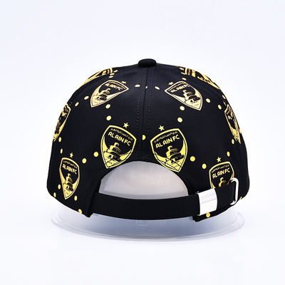 Impressão em tela personalizada Logotipo não estruturado 6 Panel Baseball Cap Com Visor Curvo