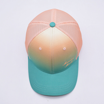 Preço da fábrica Seis painéis Construídos Trucker Baseball Cap Match A cor do tecido