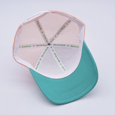 Preço da fábrica Seis painéis Construídos Trucker Baseball Cap Match A cor do tecido