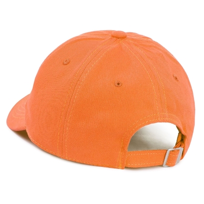 Grátis 6 Painéis de Chapéu de Beisebol de Borda Curva Unisex Chapéus de Sprot Laranja
