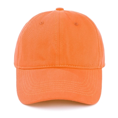 Grátis 6 Painéis de Chapéu de Beisebol de Borda Curva Unisex Chapéus de Sprot Laranja