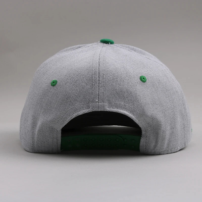 Chapéus de lazer de tamanho grande Chapéus de lazer de 6 painéis de borda plana Snapback Cap para atividades ao ar livre