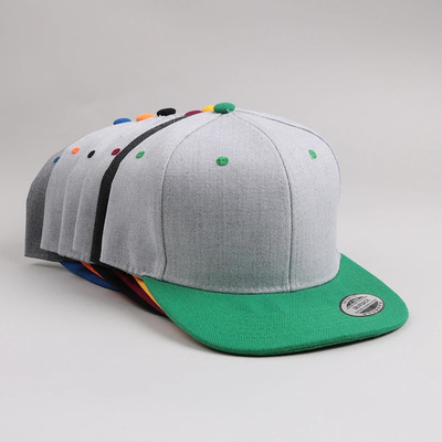 Chapéus de lazer de tamanho grande Chapéus de lazer de 6 painéis de borda plana Snapback Cap para atividades ao ar livre