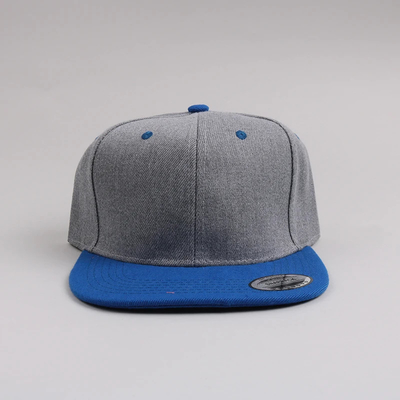 Novo Adulto 6 Painel Snapback Cap Custom Dois tons Flat Edge Snapback Cap