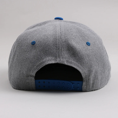 Novo Adulto 6 Painel Snapback Cap Custom Dois tons Flat Edge Snapback Cap