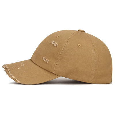Chapéu de moda Khaki Outdoor 6 Painel de visor curvo Chapéu de beisebol com preço mais baixo