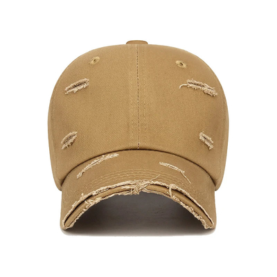 Chapéu de moda Khaki Outdoor 6 Painel de visor curvo Chapéu de beisebol com preço mais baixo