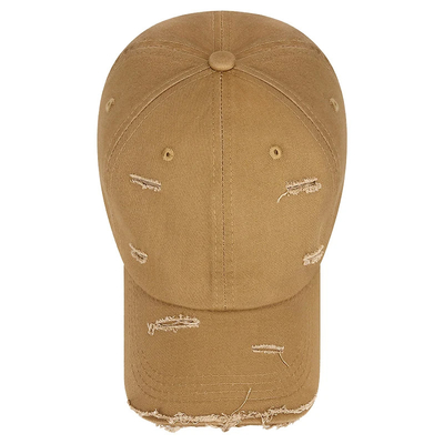 Chapéu de moda Khaki Outdoor 6 Painel de visor curvo Chapéu de beisebol com preço mais baixo