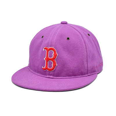 Customizado Pink 6 Panel Snapback Cap com Visor Flat e Logotipo de Bordado 3D