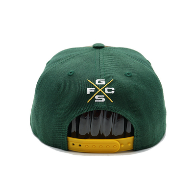 Chapéus Snapback de plástico respirável com borda plana estruturada e bordados personalizados Logotipo Camo Color