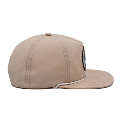 Capuzes Snapback Leves e Respiráveis com Fecho de Plástico e Patch de Bordado