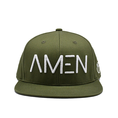 Chapéu Snapback bordado com logotipo personalizado com algodão leve