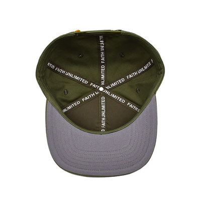 Chapéu Snapback bordado com logotipo personalizado com algodão leve