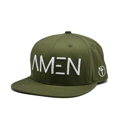 Chapéu Snapback bordado com logotipo personalizado com algodão leve