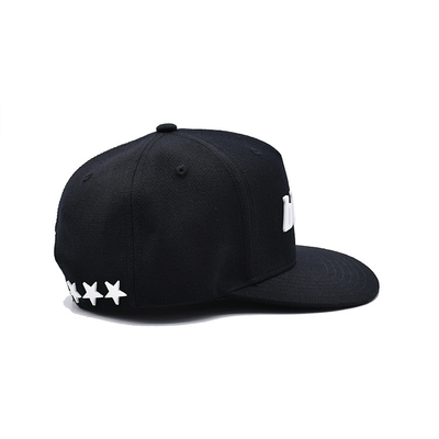 Chapéus Snapback Unisex de borda plana com logotipo bordado
