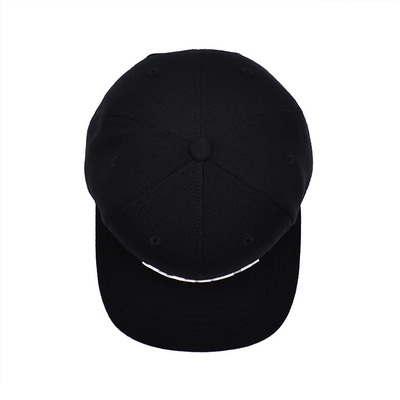 Chapéus Snapback Unisex de borda plana com logotipo bordado