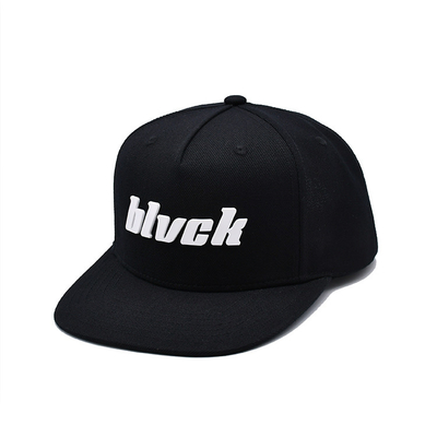 Chapéus Snapback Unisex de borda plana com logotipo bordado