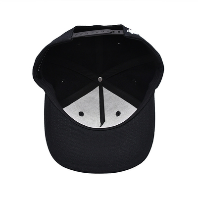 Chapéus Snapback Unisex de borda plana com logotipo bordado
