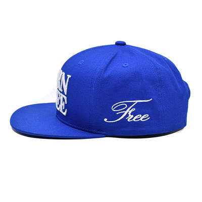 Chapéu Snapback de borda plana respirável com logotipo de bordado personalizado