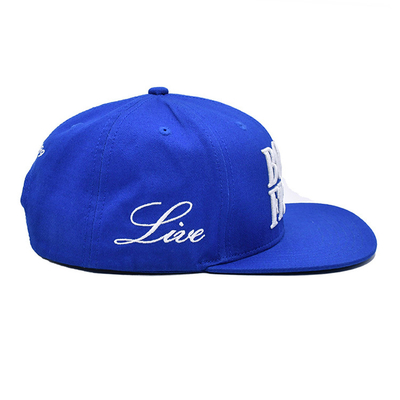 Chapéu Snapback de borda plana respirável com logotipo de bordado personalizado
