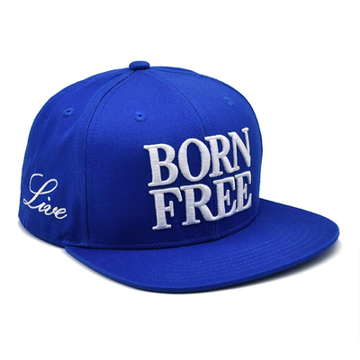 Chapéu Snapback de borda plana respirável com logotipo de bordado personalizado