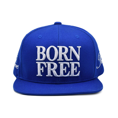 Chapéu Snapback de borda plana respirável com logotipo de bordado personalizado