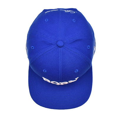 Chapéu Snapback de borda plana respirável com logotipo de bordado personalizado