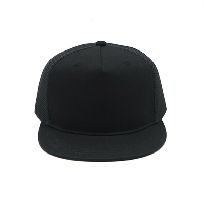 Unisex Custom 5 Panel Cotton Trucker Cap pode personalizar o seu logotipo