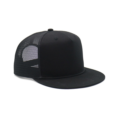 Unisex Custom 5 Panel Cotton Trucker Cap pode personalizar o seu logotipo